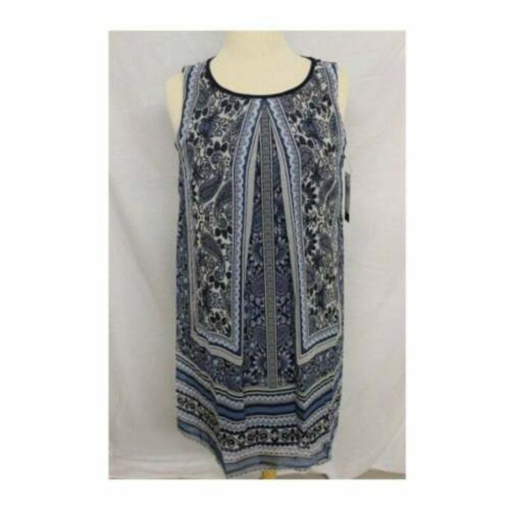 AB Studio Printed Popover Dress - Size 16 - Picture 4 of 5
